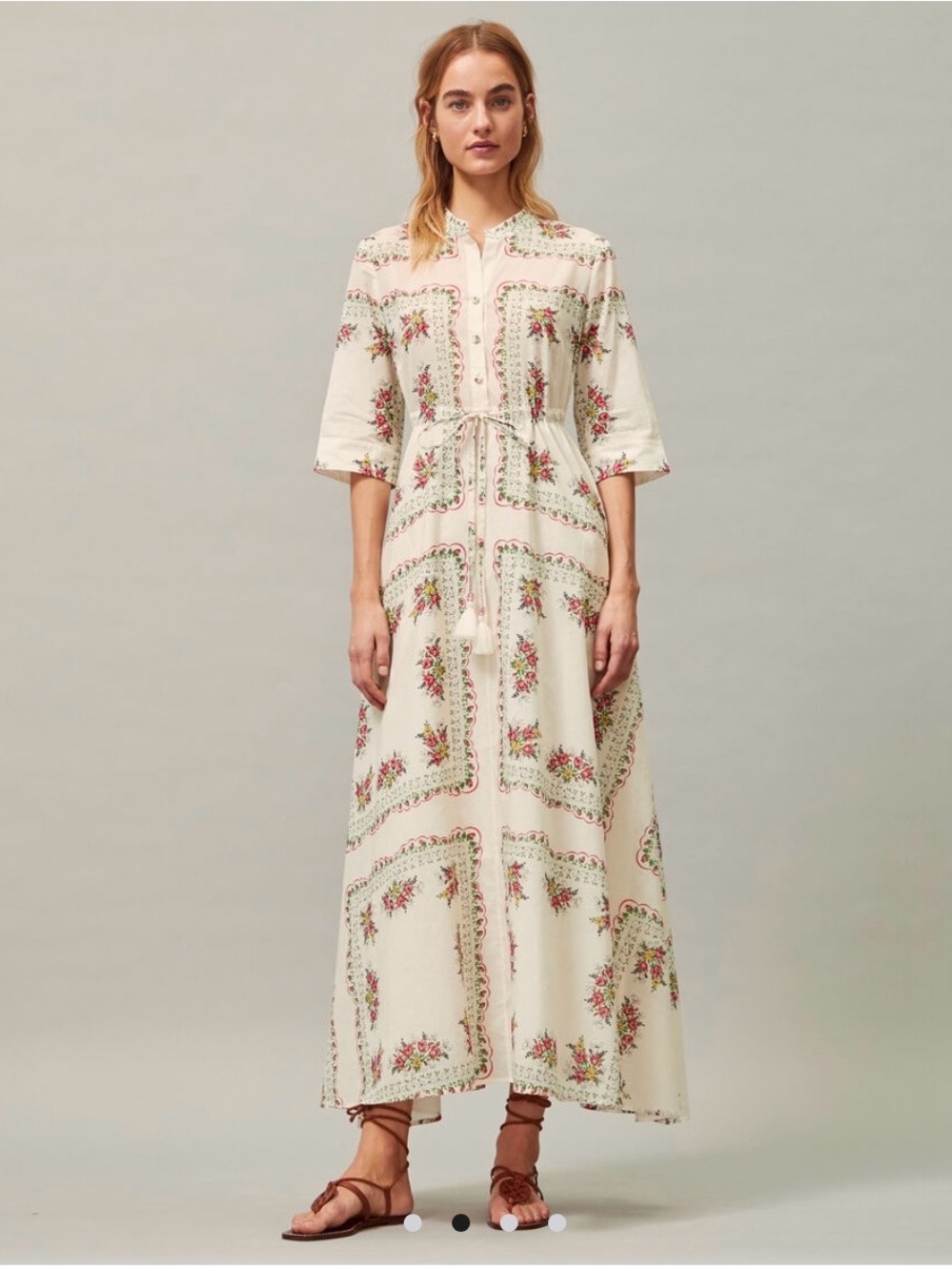 Tory Burch Printed Shirtdress in Garden Veil.